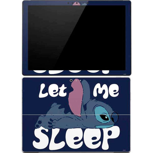 Disney Lilo and Stitch Let Me Sleep Surface Pro 4 Skin